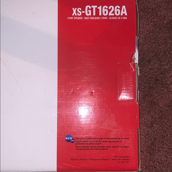 Sony Xplod GTF1626 Range 2 Way 40w Car Speaker - Picture 4 of 5